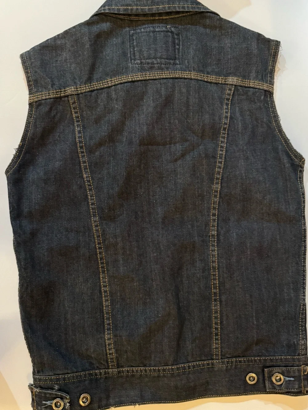Vintage RG 512 Sleeveless Blue Jean Jacket - Picture 4 of 13